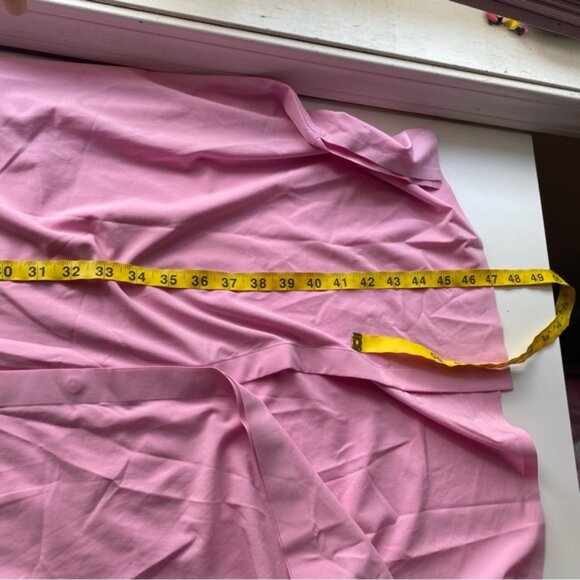 Athleta 2022 Urbanite Dress Woman Large Pink Belted Breathable Office Preppy - Picture 15 of 16